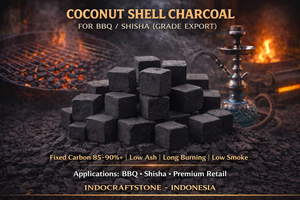 <b>Coconut</b> Shell <b>Charcoal</b> for Shisha / Hookah High Carbon Export Grade - Product Image 1