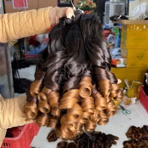 Ensemble d'extensions de cheveux de qualité supérieure avec fermeture, couleur personnalisée de vrais cheveux humains - Product Image 4