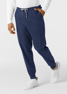 Hot Sell Medical Scrubs Suits <b>Jogger</b> Pants <b>Men's</b> 6-Pocket Cargo <b>Jogger</b> <b>Navy</b> - Product Image 4