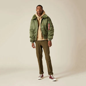 Vestes bomber pour hommes à la mode 2025, col montant personnalisé, toile imperméable avec couleur et logo personnalisés - Product Image 2