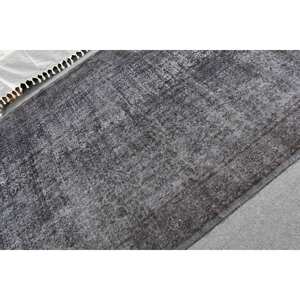 Tapis Turc Vintage Moderne 5.7X8.4 pieds Gris Grand Rectangle Patchwork Design pour Entrée Chevet Laine Matériel Latex Tabriz - Product Image 5