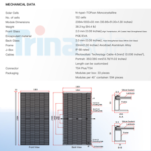 Good Quality Trina 700 <strong>Watt</strong> <strong>Solar</strong> <strong>Panels</strong> Trina Vertex TSM-NEG21C.20 695-720W Pv Modules 700w <strong>Solar</strong> <strong>Panel</strong> for Home Use - Product Image 2