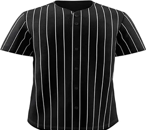 Gran oferta de camisetas de béisbol de alta calidad, ropa deportiva a rayas en blanco personalizada, venta al por mayor, logotipo personalizado impreso por sublimación de tinte completo - Product Image 1