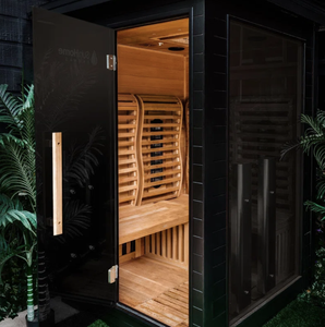 LIMITED WHOLESALE DEAL <b>Home</b> & Outdoor Luminar 2 Person Full Spectrum Infrared <b>Sauna</b> - Smart Control & EMF Shielding - Product Image 2