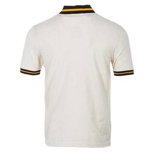 Polo informal de manga corta para hombre, camiseta con media cremallera, cuello a rayas, contraste de colores, algodón, estampado de talla grande, polos para hombre - Product Image 5