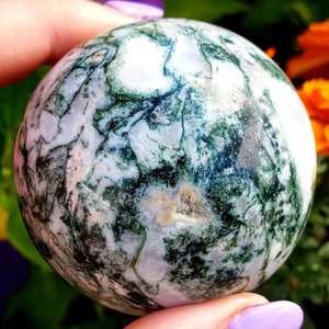 Bola de esfera de ágata de cristal Natural pulida a mano, Bola de piedras preciosas curativas para Feng Shui y decoración del hogar, mascota de estilo amoroso - Product Image 3