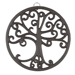 Awesome Design Iron Round <b>Trivet</b> In Black Color for <b>Pan</b> & Hotpot Dining Table Heat Damage Protecting <b>Trivet</b> - Product Image 6
