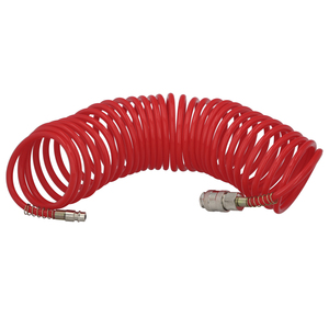 Tubo a Spirale per Aria Compressa da 15 Metri con Adattatore Rapido - Product Image 1