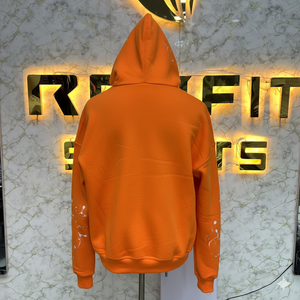 Sudadera con capucha con cremallera gris de diseño único de alto impacto, chaqueta con cremallera de diamantes de imitación, lavado ácido, ropa de calle de lana lavada Vintage para hombre - Product Image 5