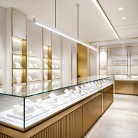 Luminaire suspendu linéaire LED en aluminium pour comptoir de bijouterie, 1200 mm, 6000K, dimmable, pour vitrine et plafond