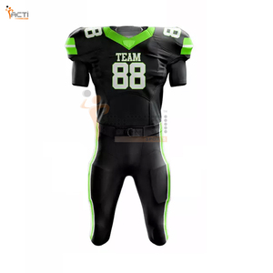 Uniformes de Fútbol Americano Transpirables de Alta Calidad en Oferta, Servicio OEM/ODM, Impresión de Nombre de Equipo Personalizado, 100% Poliéster ACTI para Hombre - Product Image 2