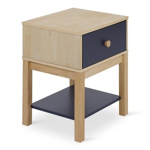 Kevin Simple minimaliste bleu naturel acajou Suar bois convertible extensible table de chevet Buffet armoire chambre meubles de maison - Product Image 2