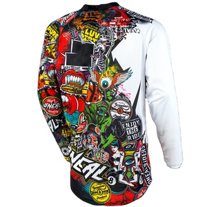 Custom Sublimation Graphic Sports Jersey Long Sleeve Breathable Quick Dry Motocross MTB Cycling Shirt for Men Activewear - Product Image 2
