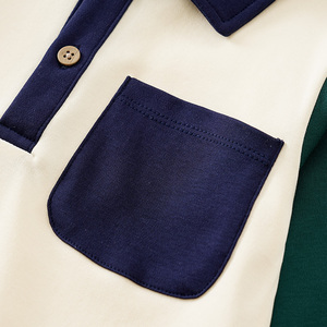 Nouveau T-shirt polo à manches longues pour enfants, printemps et automne, décontracté, sportif, en coton - Product Image 6