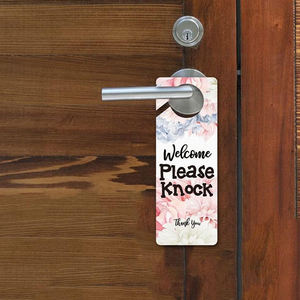 High Quality UV Printed Leather Hotel Room Do Not Disturb Sign Advertising Card Clothes <b>Hanger</b> Tags Custom <b>Door</b> <b>Hanger</b> Card - Product Image 3