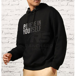<b>Men</b> Oversized Hoodie Heavyweight Cotton <b>Pullover</b> <b>Men</b> Oversize Hoodie Long Sleeve Loose Fit Fashion - Product Image 5