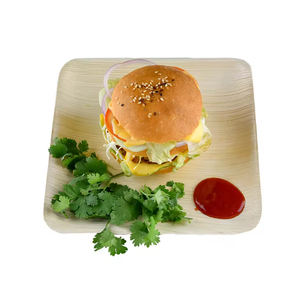 Assiette à dîner jetable carrée écologique en feuille de palmier ensemble de vaisselle prix de gros - Product Image 4