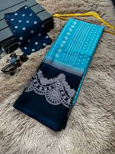 Pishwas sur mesure Saree fabriqué à la main motif complexe multi chatoyant blanc pour les fêtes de mariage traditionnel indien pakistanais - Product Image 2