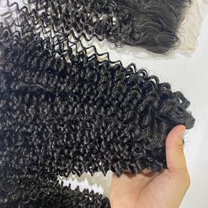 Mechones de pelo brasileño 100% humano Natural, calidad superior, rizado profundo, cutícula virgen, al por mayor - Product Image 3