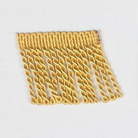 Garnitures de franges de gland de couture en coton blanc beige personnalisées pour l'artisanat de tapis de tapis