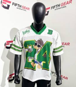 Chemises de football unisexes imprimées par sublimation en jersey rétro 100% polyester fabriquées au Pakistan - Product Image 1