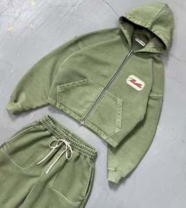 Chándal Deportivo Personalizado Unisex, Ecológico, Lavado al Ácido, Grueso, para Invierno, Estilo Informal y Actividades Deportivas - Product Image 5