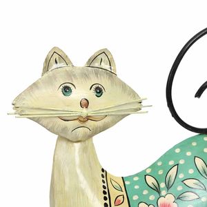 Beige Cat Iron Figurine for Tabletop Home <b>Decor</b> Easy Installation for Living <b>Space</b> Enhancement - Product Image 5