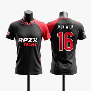 Personalizado Sublimado Softball Baloncesto Fútbol Pesca Jerseys Ropa deportiva para hombres Transpirable Cuello redondo de alta calidad - Product Image 1