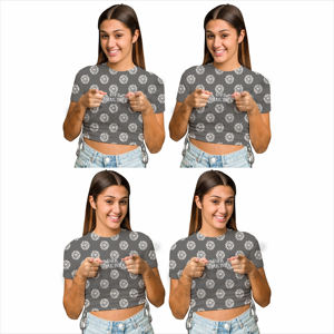 Women Short Length <b>Crop</b> <b>Top</b> T Shirt Fashion Casual Outfit Women Cotton <b>Crop</b> <b>Top</b> T Shirt Soft Touch Summer Wear - Product Image 4