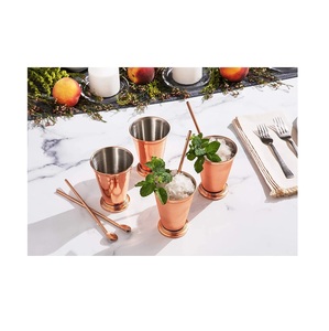Nouveau design top menthe Julep tasses menthe julep tasses argent julep tasse pour la décoration de mariage fête événement décor fabrication de l'Inde - Product Image 6