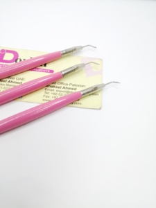 Customizable Reusable Y-Shape Lash Lift Tool Sustainable Stainless Steel Eyelash Perm <b>Comb</b> Pink Eyelash Extension Separator Tool - Product Image 3