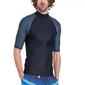OEM High Quality Embroidery Logo Comfortable Breathable Cotton Polyester New Design Gym Wear Rash Guard Jersey Fabric - Product Image 1
