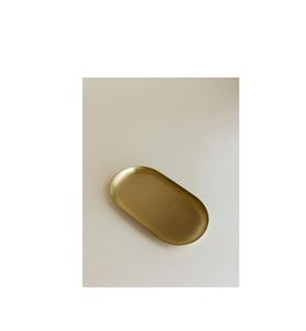 Plateau de service classique en laiton avec finition dorée polie pour le Ramadan, les mariages, les célébrations culturelles, utilisation décorative à table - Product Image 1