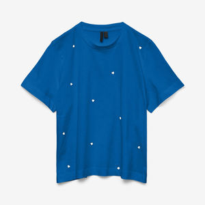 Fabricante de fábrica 100% Camiseta de algodón para mujer Camisetas básicas al por mayor para mujer Camiseta de algodón de alta calidad con logotipo - Product Image 3