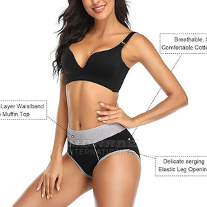 Wholesale Custom Logo Women <b>Panties</b> Top Selling Workout <b>Panties</b> For Sale Made In Pakistan - Product Image 5