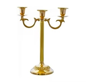 Bougeoir de sol en aluminium de Style Simple le plus vendu pour le pilier de candélabre décoratif de Noël de mariage - Product Image 3