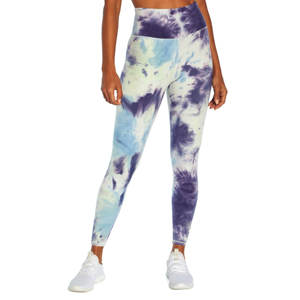 Leggings de entrenamiento de cintura alta con estampado Tie-Dye para mujer Yoga a prueba de sentadillas con bolsillos para deportes de gimnasio - Product Image 6