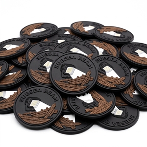 En gros : Patchs PVC Subaquatiques, Badges Éclairants pour la Plongée en Haute Mer, Emblèmes Ronds en Silicone pour l'Exploration Marine et les Vêtements de Travail, Direct Usine - Product Image 1