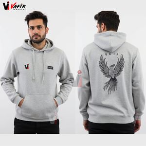 Sudaderas Extra Grandes de Felpa de Algodón de Alta Calidad para Invierno, Sin Cordones, Unisex, con Logotipo Personalizado, Talla Grande, Transpirables, con Bolsillo, para Hombre - Product Image 1