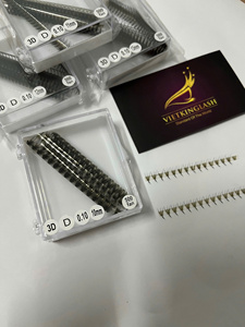 ขนตาปลอม VIETKINGLASH รุ่น Ultra Speed Volume Fans แบบปลายแหลม  ฐานหลวม  นุ่มเป็นธรรมชาติ  ทำมือ  ใย PBT  คุณภาพระดับมืออาชีพจากเกาหลี  สินค้าขายดี - Product Image 2