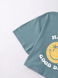 Camiseta de algodón y poliéster para mujer, prenda de vestir, con logotipo personalizado y cuello redondo, a precio de venta al por mayor, OEM - Product Image 3