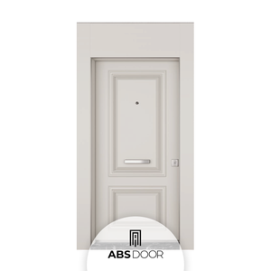 ABSDOOR SOLEMN Porte intérieure en acier postmoderne personnalisable, artisanat élégant, détails en relief, isolation phonique, Turquie - Product Image 1