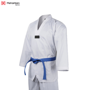 Top Trendy Unisex Ropa de artes marciales Mejor calidad Nuevo estilo Algodón Taekwondo Uniforme Logotipo personalizado Bordado Hip Hop de gran tamaño - Product Image 3