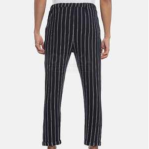 กางเกงวอร์มผ้าฝ้ายสำหรับผู้ชายเอวสูงทรงตรงน้ำหนักเบาแบบปรับแต่งได้สำหรับกีฬา - Product Image 2