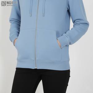 Jersey con capucha en relieve de algodón pesado 100% personalizado, ropa de calle con cuello con capucha bordado y tela de lana de algodón - Product Image 5