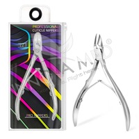 Pousse-cuticules professionnel réutilisable finition satinée et lime à ongles double face en acier inoxydable, instrument double, certifié ISO/CE
