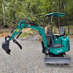 LIVRAISON GRATUITE EPA CE Approuvé CFG QK16R Tout Neuf Mini Excavatrice sur Chenilles de 2 Tonnes Moteur Diesel Briggs de 15cv Open ROPS Pouce Hydraulique - Product Image 1