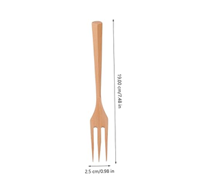 ชุดส้อมตักผลไม้ไม้สีเข้มสุดสร้างสรรค์ชุดช้อนส้อมด้ามไม้ขัดเงาสำหรับห้องครัวและร้านอาหารในราคาที่เหมาะสม - Product Image 5