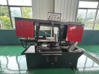 Scie à ruban angulaire de 15 pouces G-330, machine à scier le métal, scie à ruban horizontale hydraulique 60 °   Coupe pour tuyaux en acier