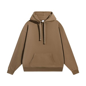 เสื้อฮู้ดผ้าฟลีซเก็บความร้อนของผู้ชายผ้าฝ้าย100% มีฮู้ดซับในดีไซน์กันลมและระบายอากาศได้ดี - Product Image 1